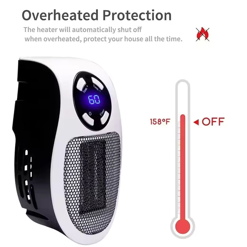Portable Heater Electric Heater Convenient Room Heater Heating Warm Air Blower