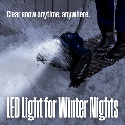 Corded Snow Shovel, 11-inches Wide, Electric Snow Shovel with 20ft Throwing Dist