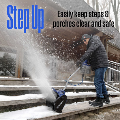 Corded Snow Shovel, 11-inches Wide, Electric Snow Shovel with 20ft Throwing Dist